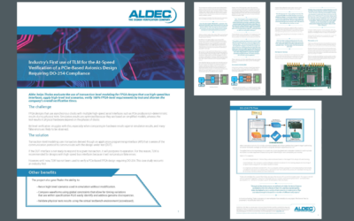 Case Study: Aldec helps Thales evaluate TLM